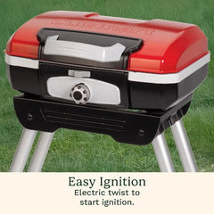 Petite Gourmet Portable Gas Grill with VersaStand