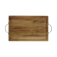 18" Acacia Carving Board with Handles